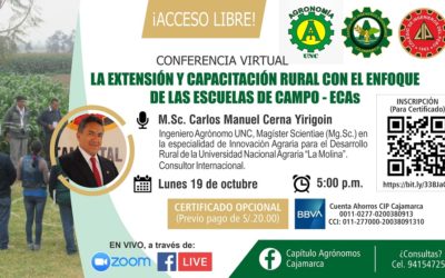 Conferencia Virtual: “La extensión y capacitación rural con el enfoque de las escuelas de campo – ECAs”