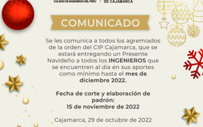 COMUNICADO: Presente navideño 2022