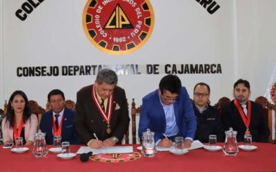El CIP Cajamarca, firmó convenio con FONCREAGRO de Newmont
