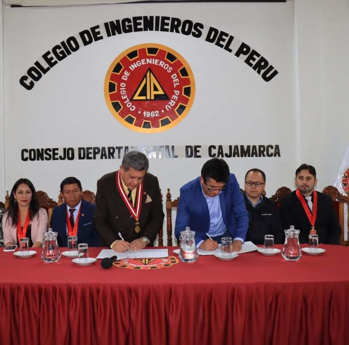 El CIP Cajamarca, firmó convenio con FONCREAGRO de Newmont