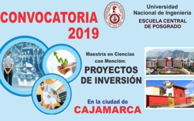 CONVOCATORIA UNI 2019: Estudia la Maestría Proyectos de Inversión