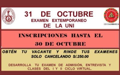 Examen extraordinario de la Maestría de Gerencia Pública – UNI
