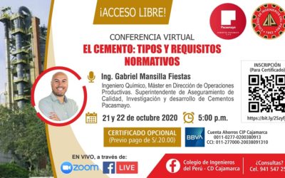 Curso Taller Virtual: “CEMENTOS: TIPOS Y REQUISITOS NORMATIVO”