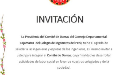 INVITACIÓN: A integrar el Comité de Damas del CIP CDC