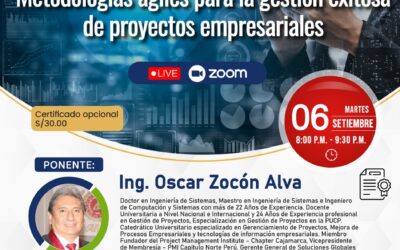 Conferencia: Metodolgías ágiles para la gestión exitosa de proyetos empresariales