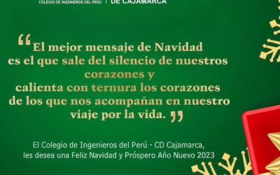 ¡FELIZ NAVIDAD! te desea el CIP CAJAMARCA