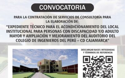 Convocatoria: Elaboración de expediente técnico – AUDITORIO