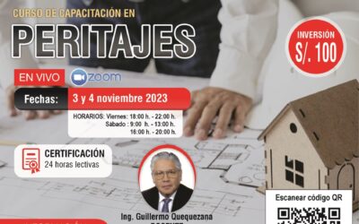 CURSO DE CAPACITACIÓN EN PERITAJES