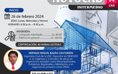 Curso de actualización profesional: “AUTOCAD INTERMEDIO”