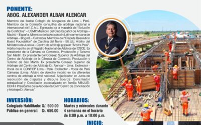 Primer Curso Superior de Formación de Árbitros “ARBITRAJE EN CONTRATACIONES PÚBLICAS Y PRIVADAS”.