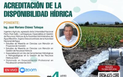 CONFERENCIA VIRTUAL: Acreditación de la disponibilidad hídrica