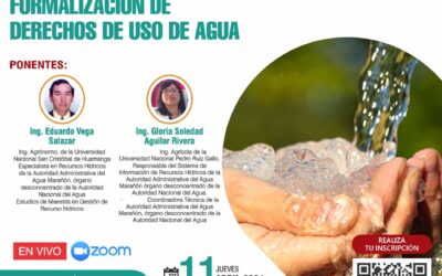 CONFERENCIA VIRTUAL: Formalización de Derechos de Uso de Agua