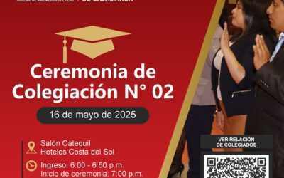 Ceremonia de Colegiación N° 02 – 16 de mayo de 2025