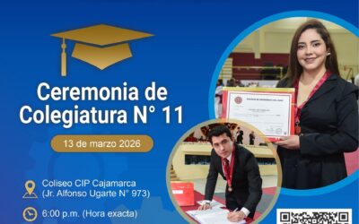 Ceremonia de colegiatura N° 11 – 13 de marzo de 2026