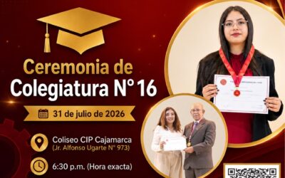 Ceremonia de colegiatura N° 16 – 31 de julio de 2026